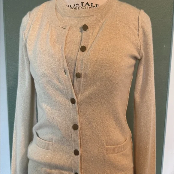Dolce & Gabbana Beige Cardigan Set